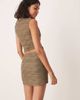 ASOS DESIGN ASOS DESIGN metallic textured mini skirt in khaki green - part of a set - 4