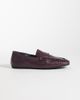 ASOS DESIGN ASOS DESIGN Micha real leather soft loafers in burgundy-Red - 1