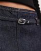 ASOS DESIGN ASOS DESIGN micro mini denim skirt with belt in indigo-Blue - 3