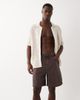 ASOS DESIGN ASOS DESIGN mid length denim jorts in brown overdye - 2