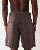 ASOS DESIGN ASOS DESIGN mid length denim jorts in brown overdye - 4