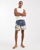 ASOS DESIGN ASOS DESIGN mid length swim shorts with blue beach photo print - 2