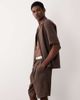 ASOS DESIGN ASOS DESIGN mid length textured jorts in brown - part of a set - 3