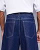 ASOS DESIGN ASOS DESIGN mid length wide denim shorts with tie front in raw wash-Blue - 4