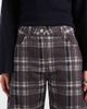 ASOS DESIGN ASOS DESIGN mid rise barrel jeans in plaid print-Multi - 4