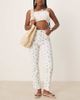 ASOS DESIGN ASOS DESIGN mid rise straight leg jeans in floral print-Multi - 1