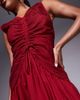 ASOS DESIGN ASOS DESIGN midi dress with ruched bodice and center channel detail in red-pink - 3