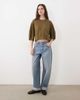 ASOS DESIGN ASOS DESIGN midi sleeve sweat top in olive-Brown - 2