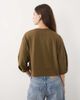 ASOS DESIGN ASOS DESIGN midi sleeve sweat top in olive-Brown - 4