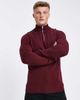 ASOS DESIGN ASOS DESIGN midweight half zip cotton sweater in burgundy-Red - 2
