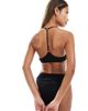 ASOS DESIGN ASOS DESIGN Mila cotton front-closure bra in black - 3