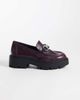 ASOS DESIGN ASOS DESIGN Milan chunky chain loafers in burgundy-Red - 1