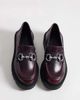ASOS DESIGN ASOS DESIGN Milan chunky chain loafers in burgundy-Red - 2