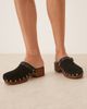 ASOS DESIGN ASOS DESIGN Miles closed-toe studded clogs in black suede - 4