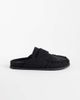 ASOS DESIGN ASOS DESIGN Miller chunky loafer mules in black suedette - 2
