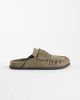 ASOS DESIGN ASOS DESIGN Miller chunky loafer mules in taupe suedette-Neutral - 4