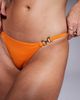 ASOS DESIGN ASOS DESIGN Millie tanga bikini bottoms with asymmetric hardware detail in pumpkin-Orange - 2