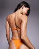 ASOS DESIGN ASOS DESIGN Millie tanga bikini bottoms with asymmetric hardware detail in pumpkin-Orange - 4