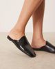 ASOS DESIGN ASOS DESIGN Mimic premium flat mules in black leather - 2