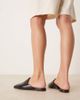 ASOS DESIGN ASOS DESIGN Mimic premium flat mules in black leather - 3