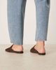ASOS DESIGN ASOS DESIGN Mimic premium flat mules in chocolate suede-Brown - 4