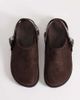 ASOS DESIGN ASOS DESIGN Mina grommet detailing flat mules in chocolate-Brown - 2