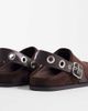 ASOS DESIGN ASOS DESIGN Mina grommet detailing flat mules in chocolate-Brown - 3