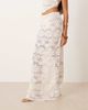 ASOS DESIGN ASOS DESIGN Minette beach crochet lace maxi skirt in cream-Black - 3