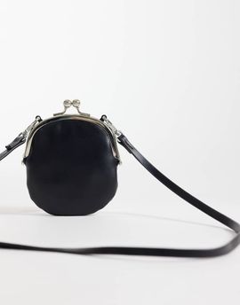 ASOS DESIGN ASOS DESIGN mini frame charm pouch in black
