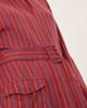 ASOS DESIGN ASOS DESIGN mini shirt dress with belt in deep berry stripe-Multi - 3