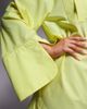 ASOS DESIGN ASOS DESIGN mini shirt dress with wide cuffs and oversized pockets in bright yellow-Green - 3