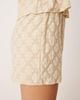 ASOS DESIGN ASOS DESIGN mini shorts in cream floral lace - part of a set-White - 4