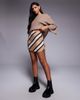 ASOS DESIGN ASOS DESIGN mini skirt in brown stripe - 2
