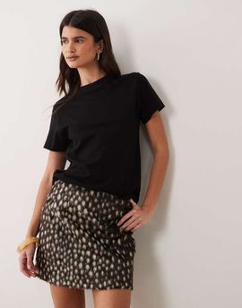 ASOS DESIGN ASOS DESIGN mini skirt in brushed fawn print-Multi