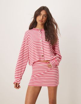 ASOS DESIGN ASOS DESIGN mini skirt in stripe - part of a set-Multi
