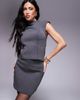 ASOS DESIGN ASOS DESIGN mini skirt with pocket detail in gray in scuba-style fabric - part of a set - 1
