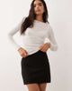 ASOS DESIGN ASOS DESIGN mini skirt with split in black - 1