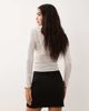 ASOS DESIGN ASOS DESIGN mini skirt with split in black - 4