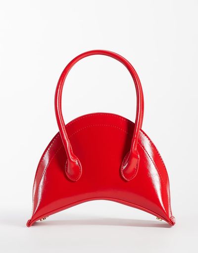ASOS DESIGN ASOS DESIGN mini structured croissant clutch bag in red