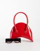 ASOS DESIGN ASOS DESIGN mini structured croissant clutch bag in red - 2