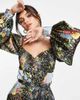 ASOS DESIGN ASOS DESIGN mini tea dress with belt in mixed floral prints-Multi - 4