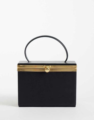 ASOS DESIGN ASOS DESIGN mini vanity case clutch bag in black