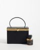 ASOS DESIGN ASOS DESIGN mini vanity case clutch bag in black - 2