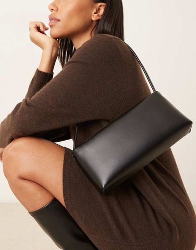 ASOS DESIGN ASOS DESIGN minimal 90s shoulder bag in black