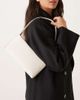 ASOS DESIGN ASOS DESIGN minimal 90s shoulder bag in stone-Neutral - 1