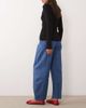 ASOS DESIGN ASOS DESIGN minimalist waistband barrel leg jeans in rinse wash-Blue - 2