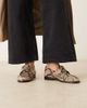 ASOS DESIGN ASOS DESIGN Minnie ruched detail loafers in snake-Multi - 3
