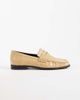 ASOS DESIGN ASOS DESIGN Minnie ruched detailing loafers in caramel croc-Neutral - 1