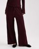ASOS DESIGN ASOS DESIGN mix & match textured tie waist wide leg pants in burgundy - 2