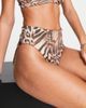 ASOS DESIGN ASOS DESIGN mix and match rib high leg high waist bottom in leopard animal print-Multi - 1